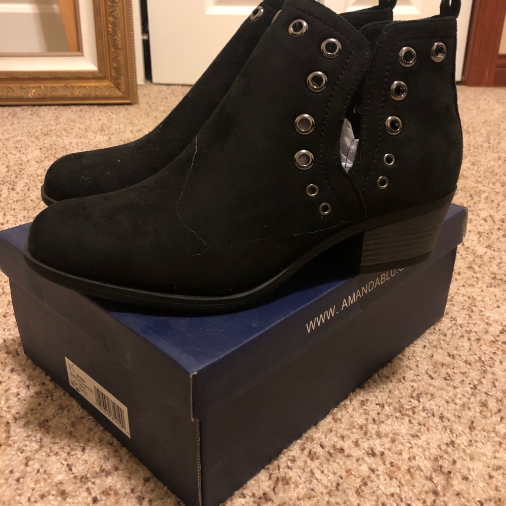 Amanda Blu Black Booties